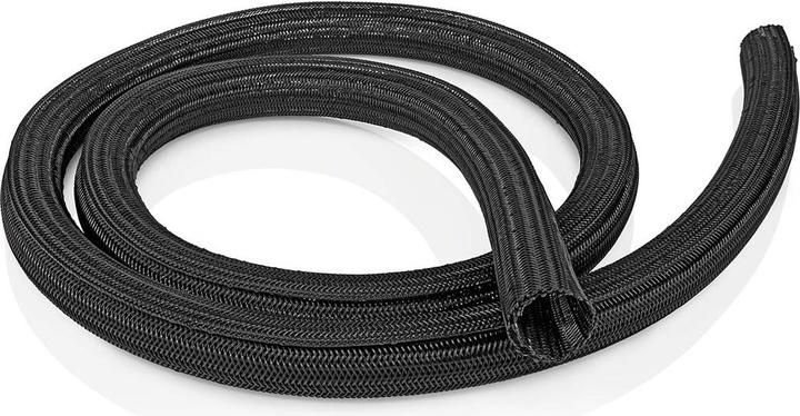 Actual product image Nedis Cable management | Sleeve | 2.00 m | 1 piece | max. cable thickness: 30 mm | Nylon | Black (Cable hole, 200 cm)
