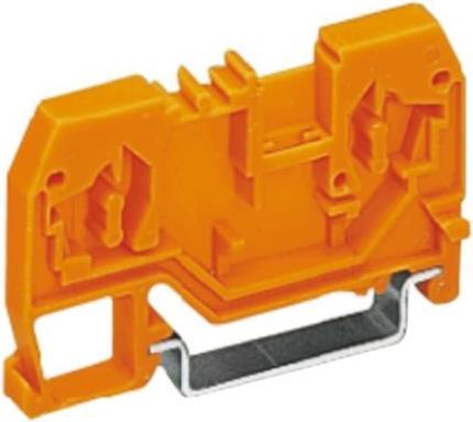 Actual product image Wago 2 conductor terminal block 24A orange