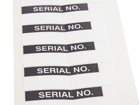 Image du produit Rs Pro Etiquette noire SERIAL NO.