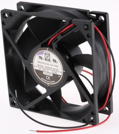 Actual product image Rs Pro DC sealed sleeve fan, 80mm 24V low speed (80 mm)