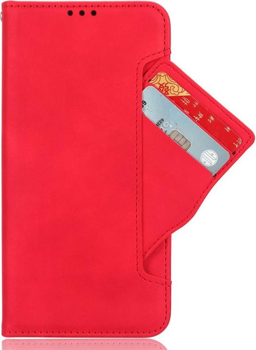 Actual product image Cover-Discount Galaxy A55 - Case with many card slots red (Samsung Galaxy A55)