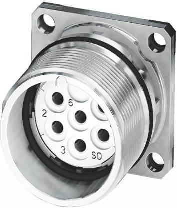 Image du produit Phoenix Contact Connector/panel,SPEEDCON,M23,6 W,Skt
