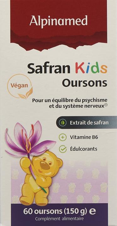 Actual product image Alpinamed Saffron Kids Bears (60 Piece, Pills, 228 g)