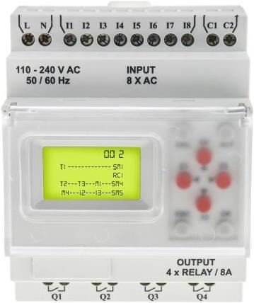 Produktbild Rs Pro Logic Module w. Display 8I/4O 110-240V
