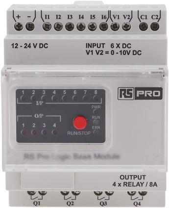 Produktbild Rs Pro Logic Module w/o Display 8I/4O 12-24V