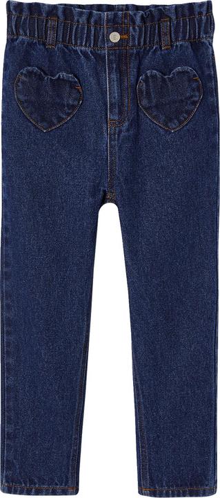 Produktbild Vertbaudet Mädchen Paperbag-Jeans mit Herz-Taschen (134)