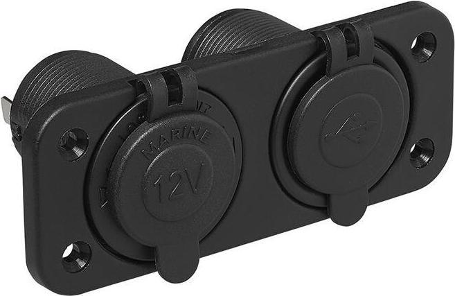 Image du produit ProPlus Kit d'installation : prise DIN + double prise USB 2x2100mA sous blister