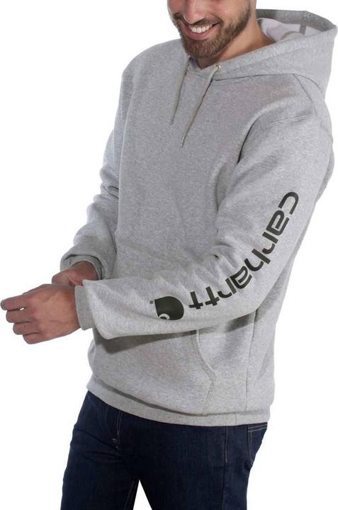 Immagine prodotto Carhartt Felpa Logo Heather Grey/Black Taglia Xs (XS)