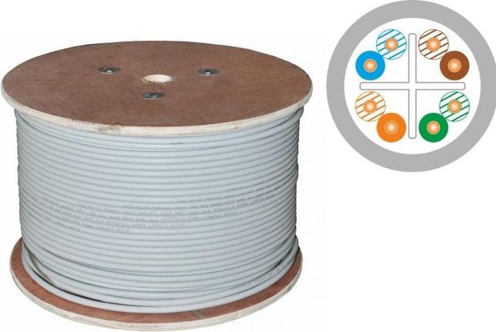 Actual product image Alantec KIU6LSOH500B Network Cable U/UTP (UTP) (U/UTP, CAT6, 500 m)