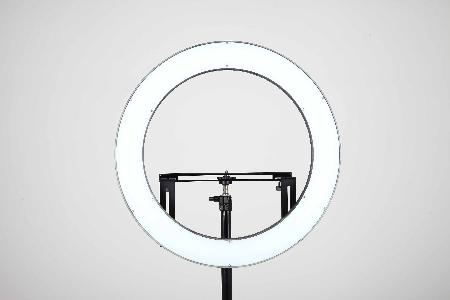 Produktbild Falcon Eyes Bi-Color LED Ringlampe Dimmbar DVR-512DVC auf 230V (Stableuchte)