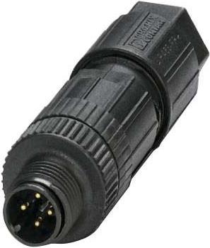 Actual product image Phoenix Contact M12,4P,Plug,A-coded,Push-in