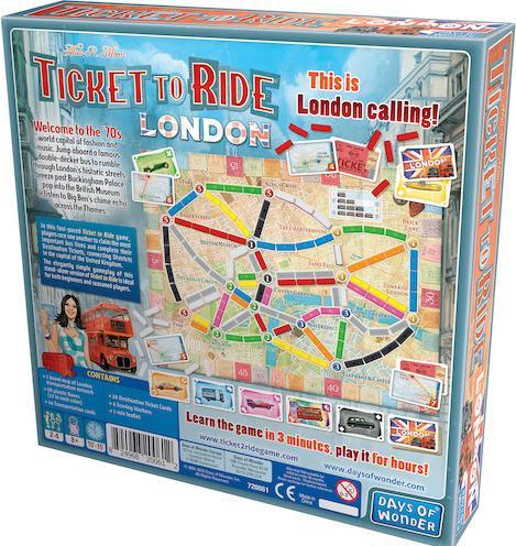 Produktbild Asmodée Days of Wonder | Ticket to Ride London Board Game | Ages 8+ | For 2 to 4 players | Average Playtime