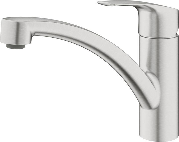 Produktbild Grohe EH-Spültischbatterie EUROSMART 1/2Zoll, flacher Auslauf supersteel