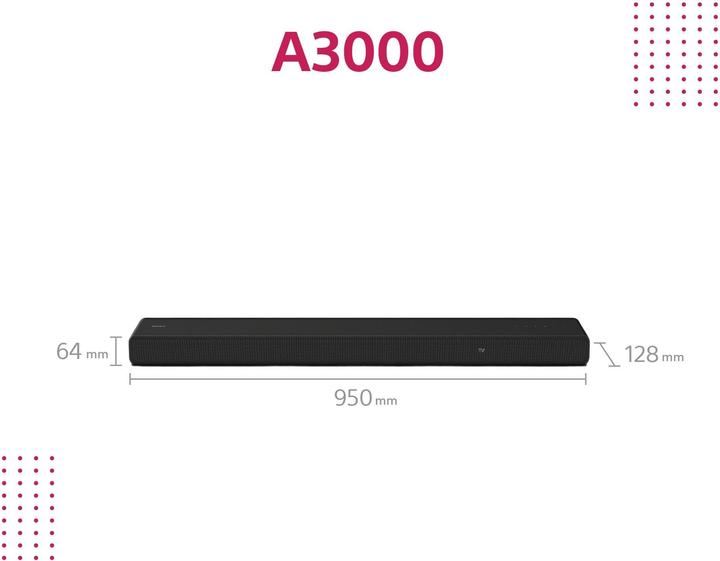 Actual product image Sony HT-A3000 (250 W, 3.1 Channel)