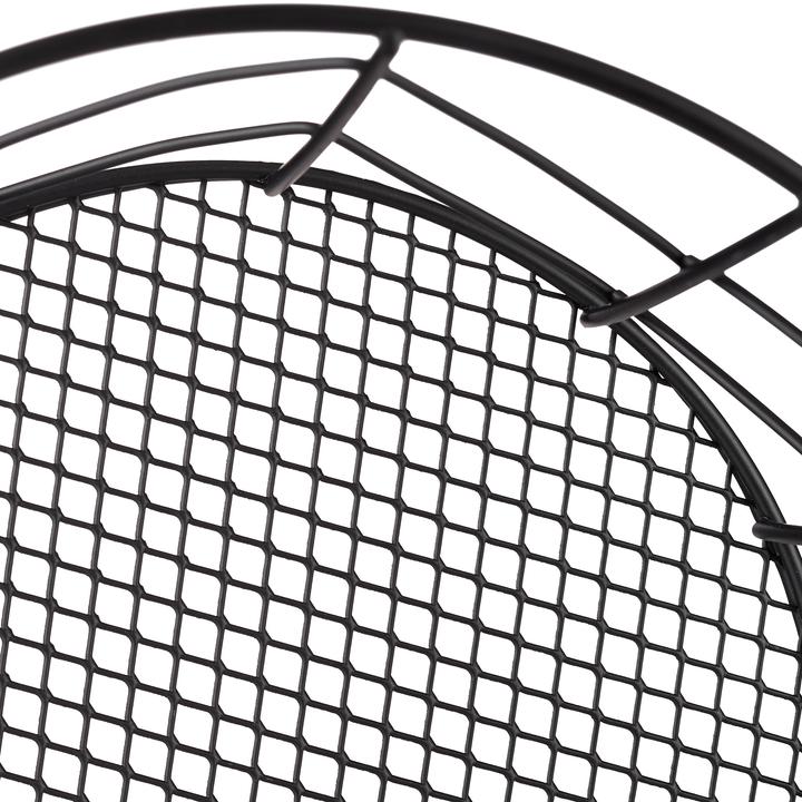 Actual product image Relaxdays Round Wire Mesh Basket (2 x, 22 x 22 x 12.5 cm)