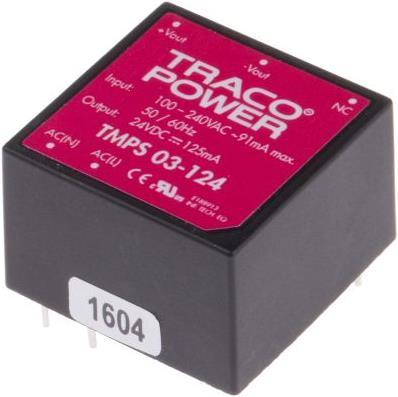 Produktbild TracoPower Power Supply Encapsulated PCB 24V 3W
