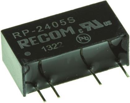 Produktbild Recom DC/DC converter,24Vin,5Vout 200mA,1W