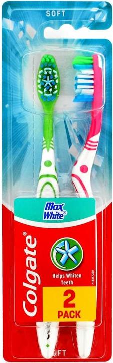Actual product image Colgate MaX White soft toothbrush - mix colours 1+1free (2 x)