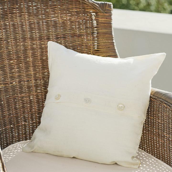 Produktbild Loberon Kissenhülle 2er Set Lantagenet gelb/beige (40 x 40 cm)