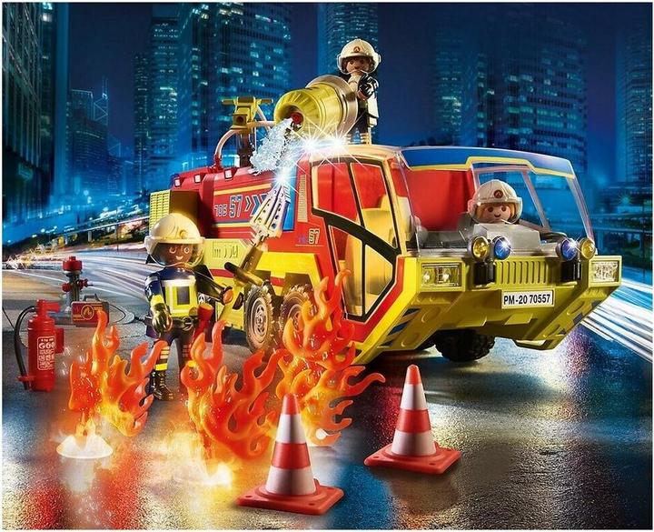 Produktbild Playmobil Feuerwehreinsatz mit Löschfahrzeug (70557, Playmobil City Action)
