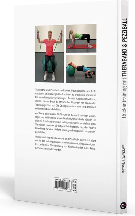 Produktbild Rückentraining mit Theraband und Pezziball. Übungen für einen gesunden Rücken (Deutsch, Andrea Röwekamp, 2021)