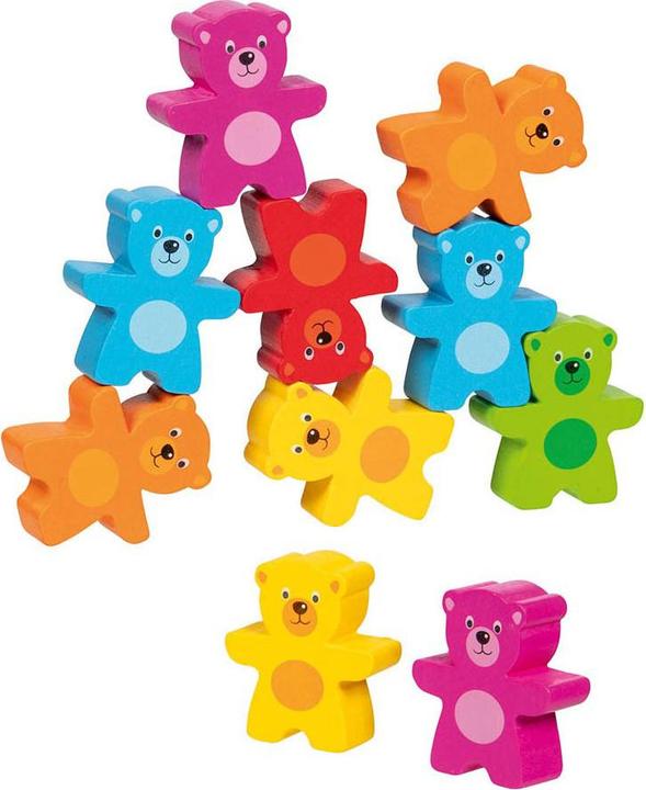 Goki Stacking game Colourful bear gang