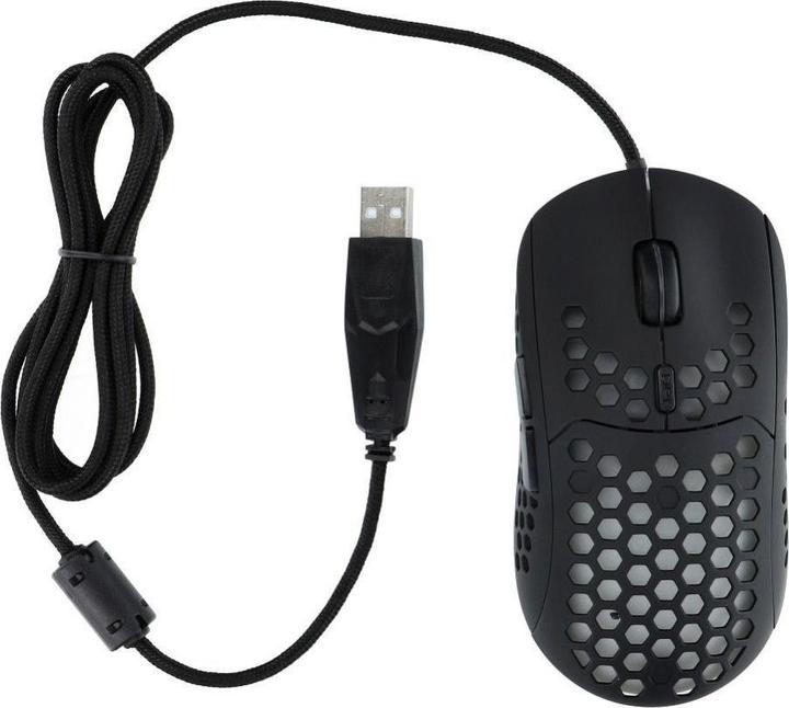 Actual product image Art optical mouse for gamers 6400DPI USB RGB AM-99 ultra light (Cable)