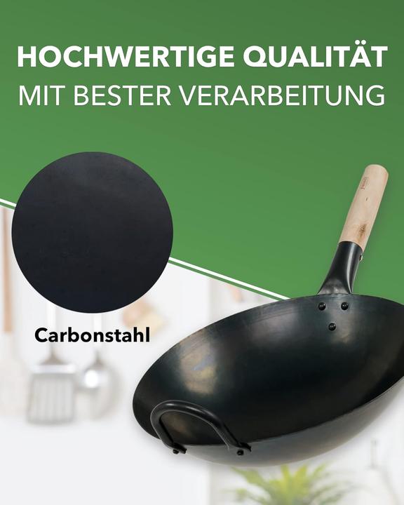 Image du produit Pasoli Wok Karbonstahl Ø30cm