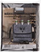 Magni Out of The Flaschentasche Bierträger Flaschenträger für 3 Flaschen Männerhandtasche, Grau