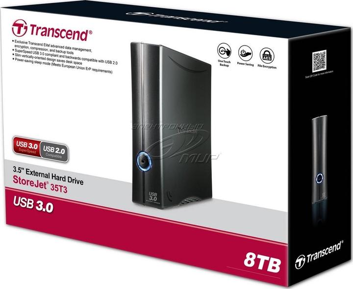 Produktbild Transcend 8TB STOREJET 3.5IN T3 HDD (8 TB)