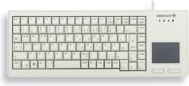 Image du produit CHERRY XS Touchpad Keyboard USB grey (US) Anglais US avec symbole EURO (US, Filaire)
