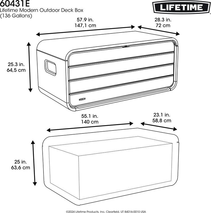 Actual product image Lifetime Kissenbox Space L