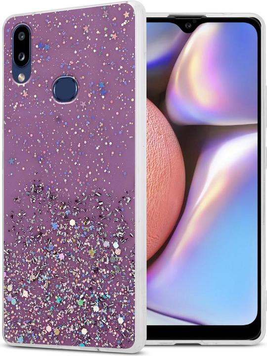 Lila mit Glitter