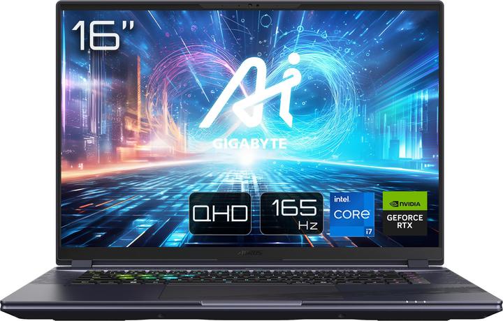 Image du produit Gigabyte Aorus 16X (16", Intel Core i7-13650HX, 16 Go, 1000 Go, DE)