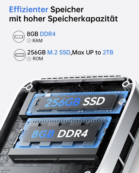 Immagine prodotto AceMagic Mini PC mit Intel Alder Lake N97 und W11 Pro (8.19 GB)