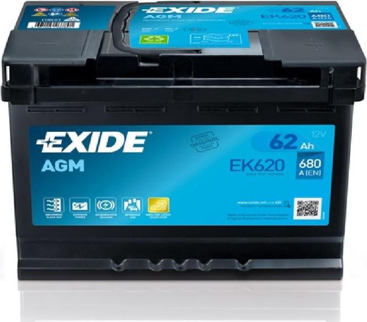 Produktbild Exide EK620 (12 V, 62 Ah, 680 A)