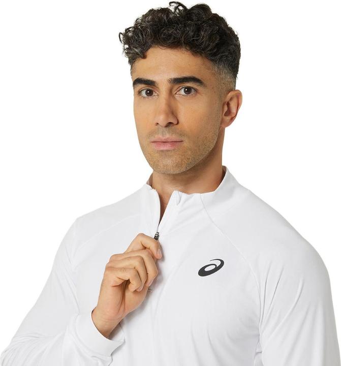 Actual product image ASICS Performance Asics Court Ls 1/2 Zip Top White Man (L)