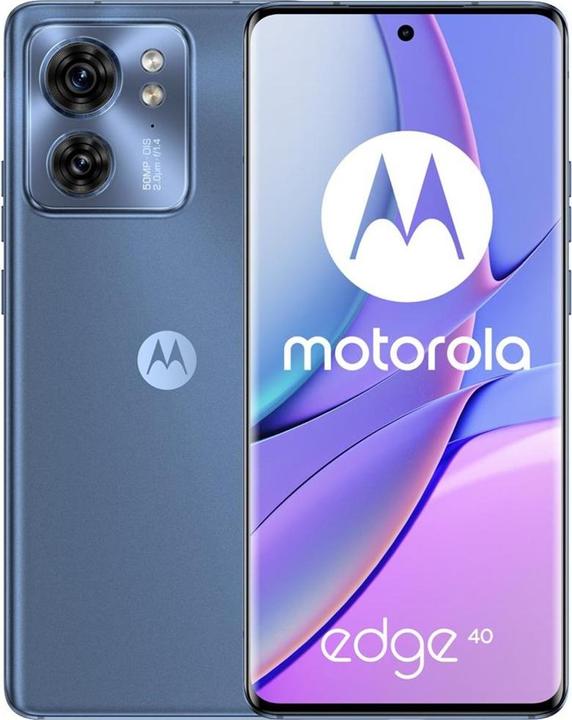 Motorola Edge 40 (256 GB, Lunar Blue, 6.55", Dual SIM, 50 Mpx, 5G)