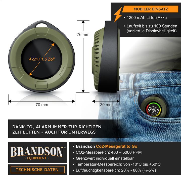 Produktbild Brandson CO2-Messgerät