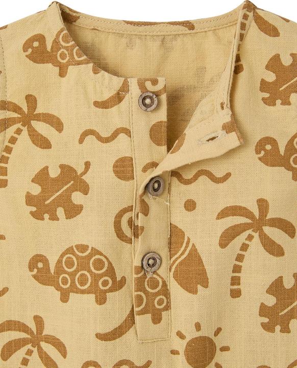 Immagine prodotto Vertbaudet Kurzer Baby Overall in Leinenoptik mit Strand-Motiven (68)