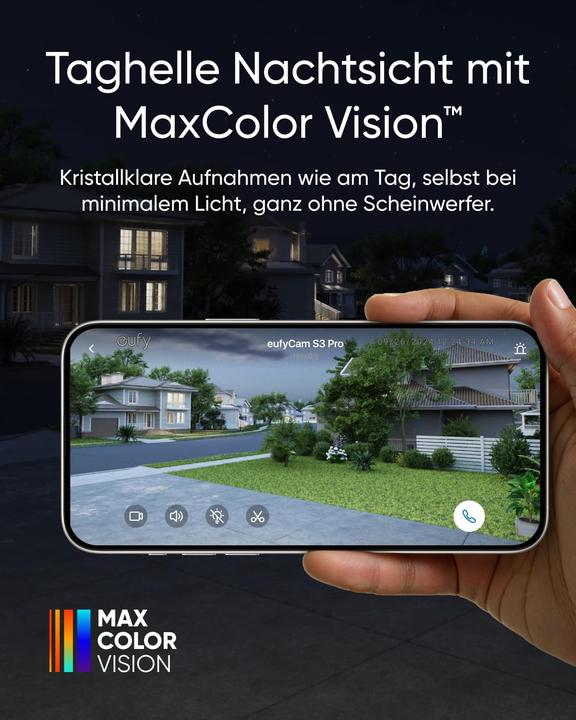Produktbild eufy eufyCam S3 Pro - 4er-Set 4K Kabellose Überwachungskamera