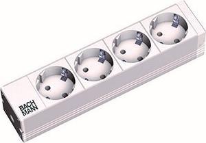 Immagine prodotto Bachmann 25.40cm (10") ciabatta 4gang (19.07.1194) (4 x, CEE 7/7, 2 m)