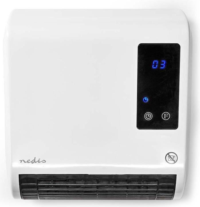 Produktbild Nedis HTBA20WT Keramik-Heizlüfter 20m² Weiss, Grau (2000 W)