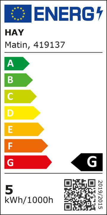 Energie-Label HAY Matin (150 lm)