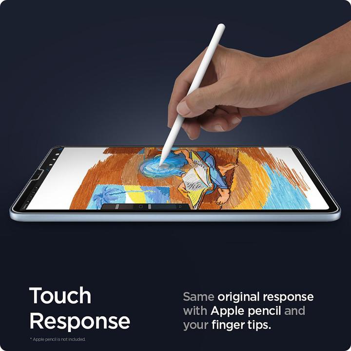 Actual product image Spigen tempered glass Glas.TR "EZ FIT" for iPad Air 4 2020 / 5 2022 (1 Piece, iPad Air 2020 (4. Gen))