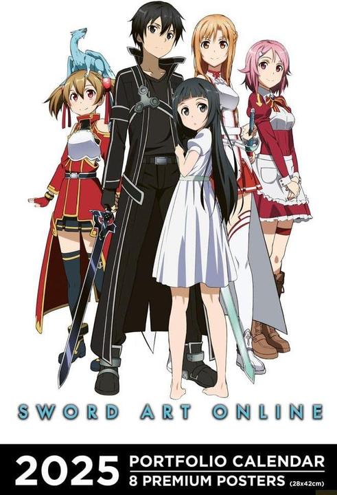 Actual product image Ynnis Sword art on line : portfolio calendar 2025 : 8 premium posters (Hardcover, French)