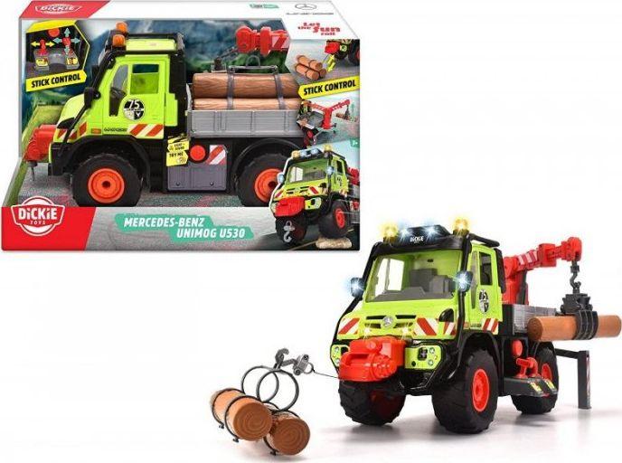 Actual product image Dickie Mercedes Benz Unimog U530 for forestry work