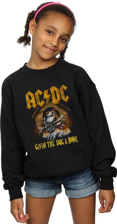 Produktbild AC/DC Give The Dog A Bone Sweatshirt Mädchen (140, 146)