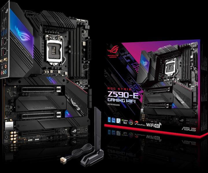 Produktbild ASUS ROG STRIX Z590-E GAMING (LGA 1200, Intel Z590, ATX)