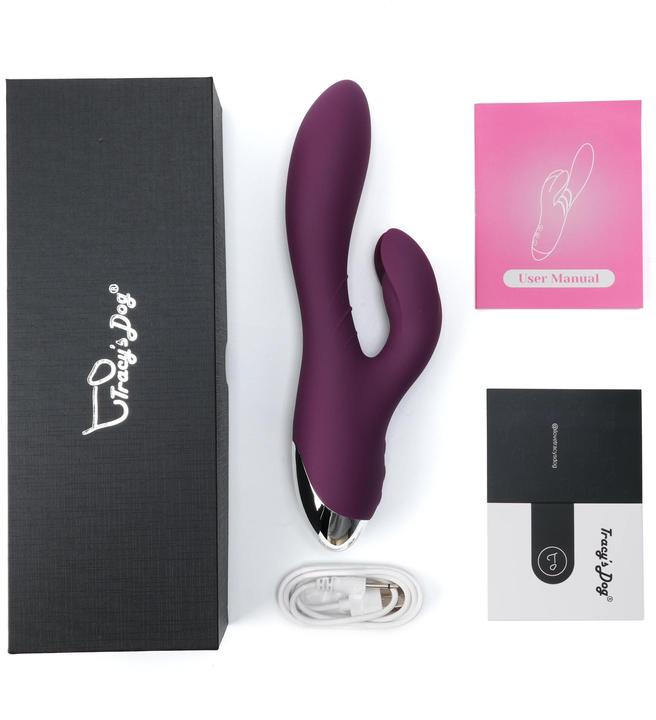 Actual product image Tracy's Dog Jade Rabbit Vibrator Lila